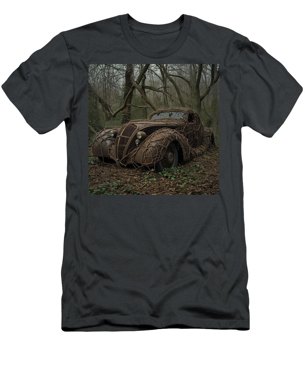 Rust and Vine Covered Hotrod Coupe Yo Pedro T-Shirt