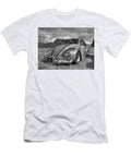 Rusty Bug VW Beetle in Black and White Gill Billington T-Shirt