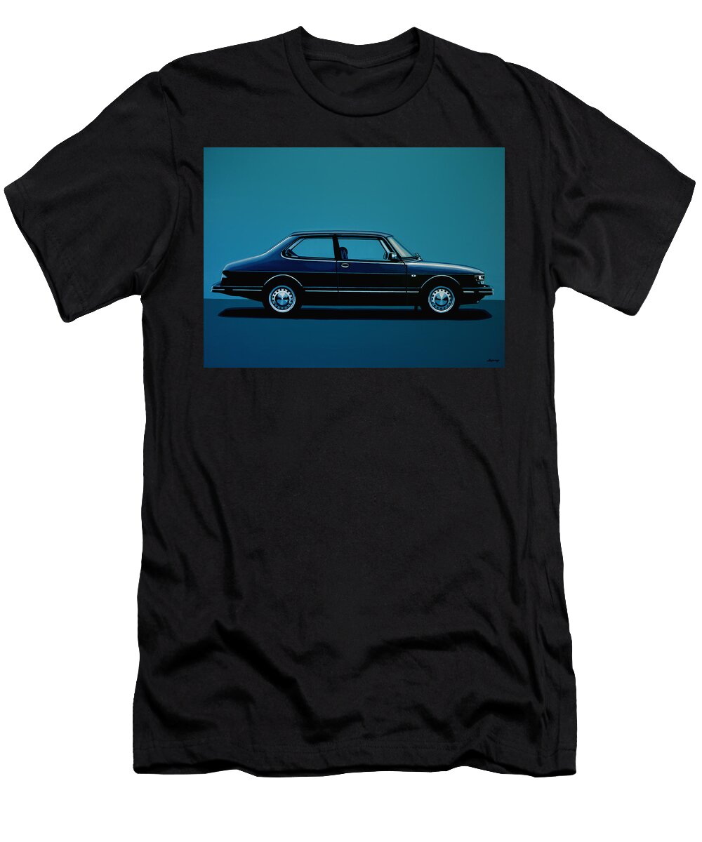 Saab 90 Painting Paul Meijering T-Shirt