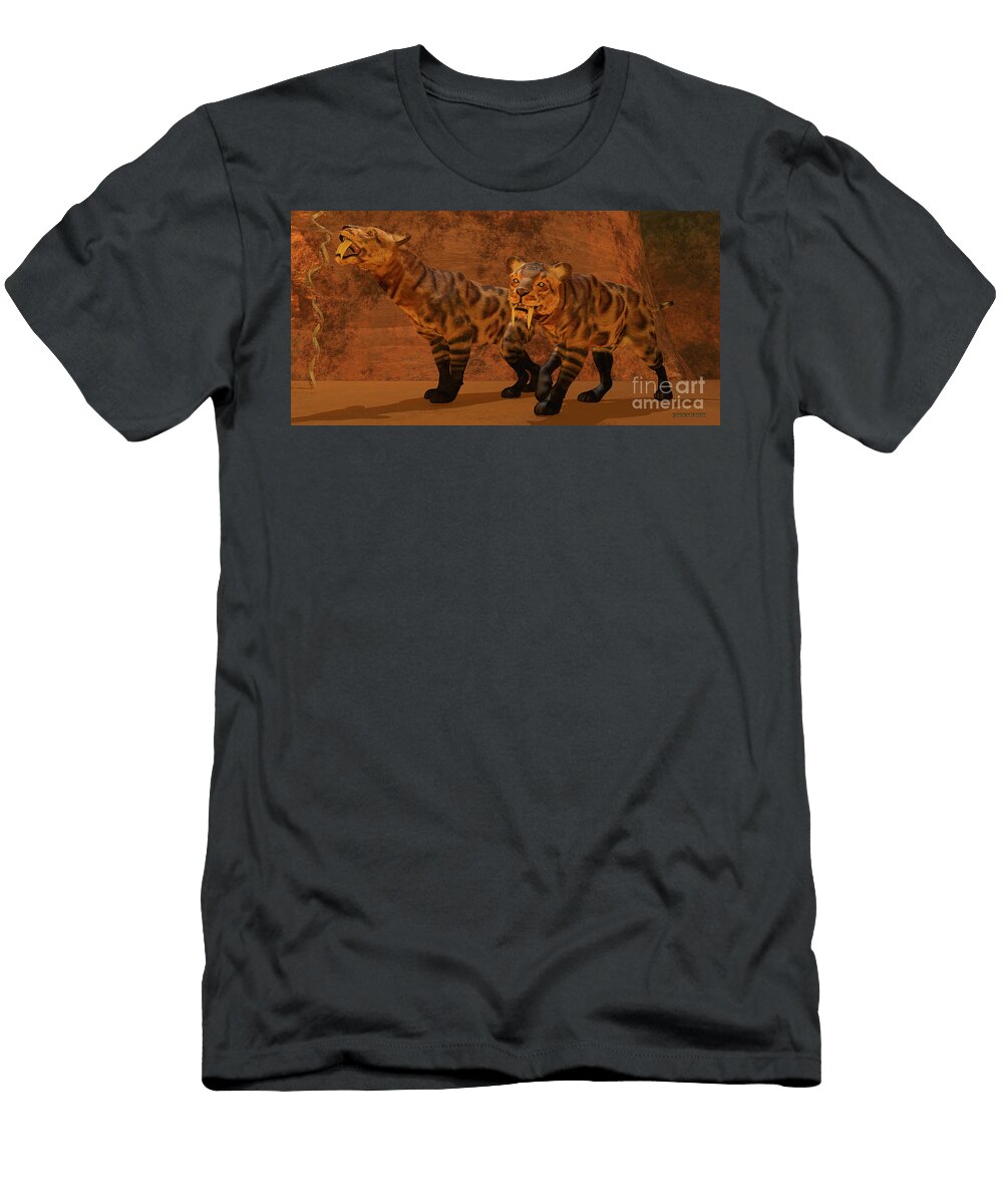 Saber Toothed Tiger Cave Corey Ford T-Shirt