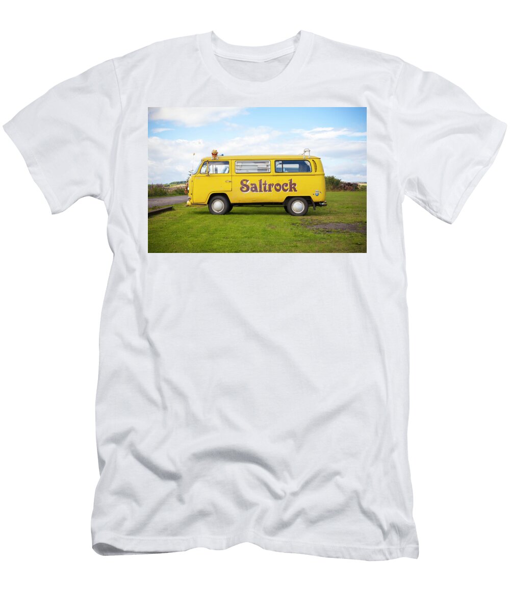 Saltrock Yellow VW Camper Van Richard Nixon T-Shirt