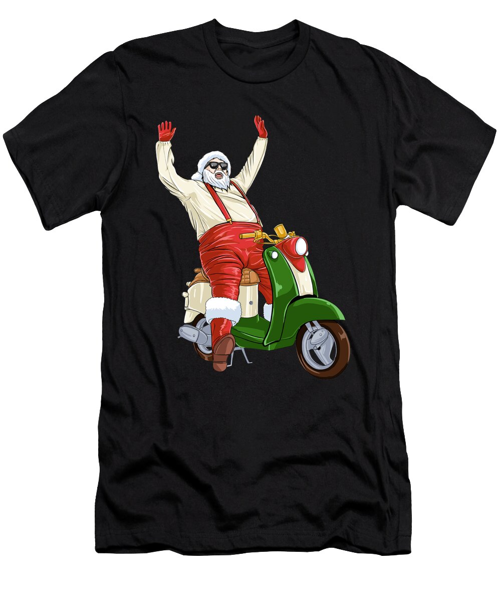 Santa Claus Delivering Presents Puffstuff T-Shirt