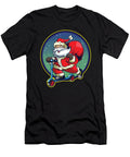 Santa Claus Scooter Christmas Moon T-Shirt
