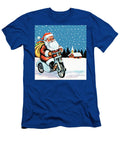 Santa on an Electric Bicycle Csa Images T-Shirt