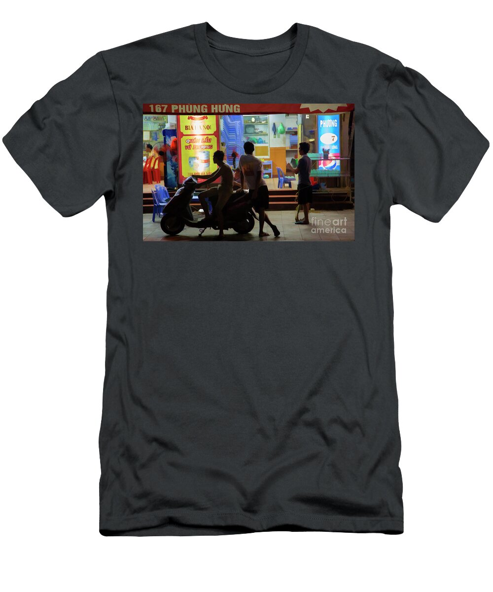 Saturday Night Hanoi Digital Paint Chuck Kuhn T-Shirt