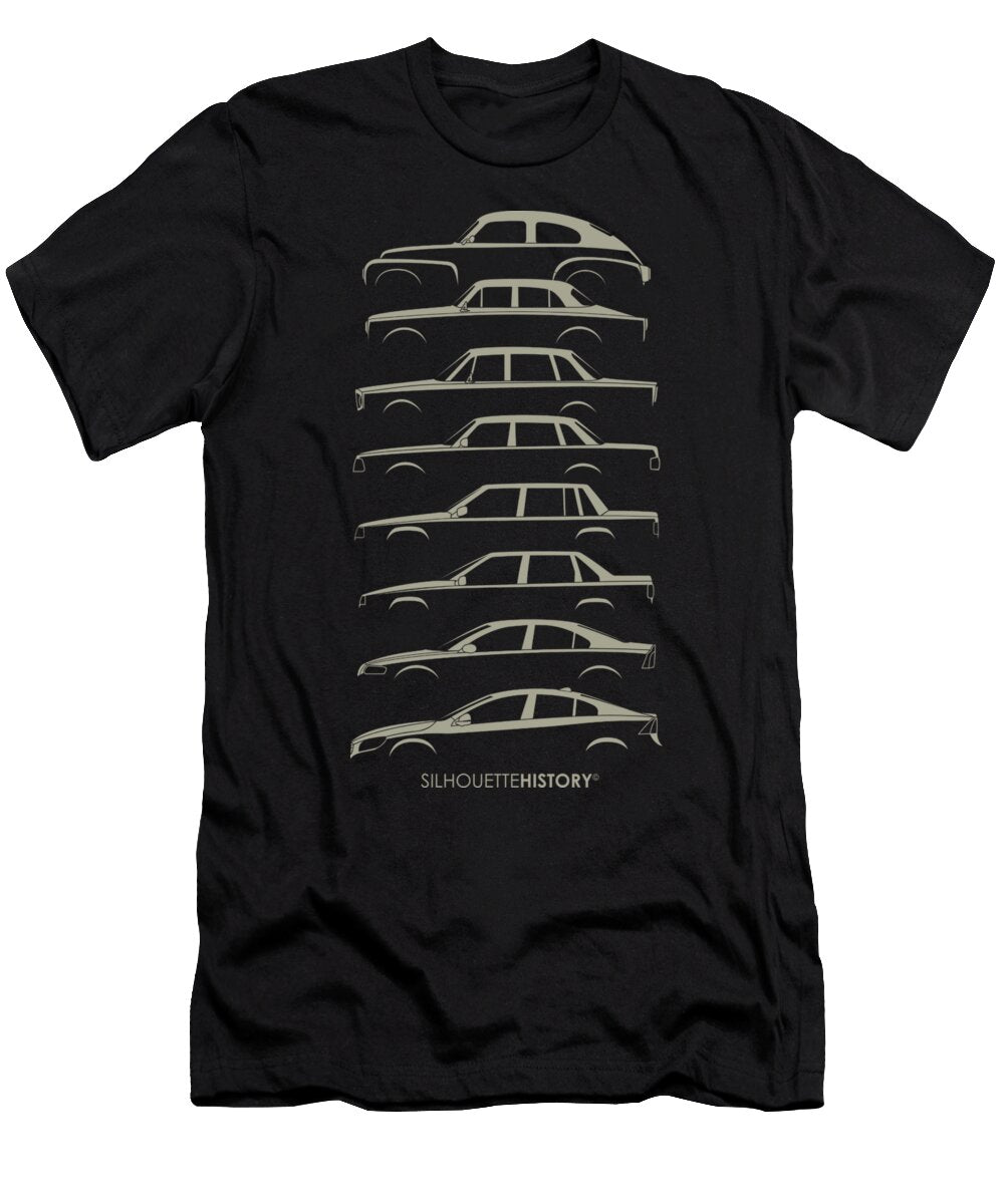 Scandinavian Sedans Silhouettehistory Gabor Vida T-Shirt