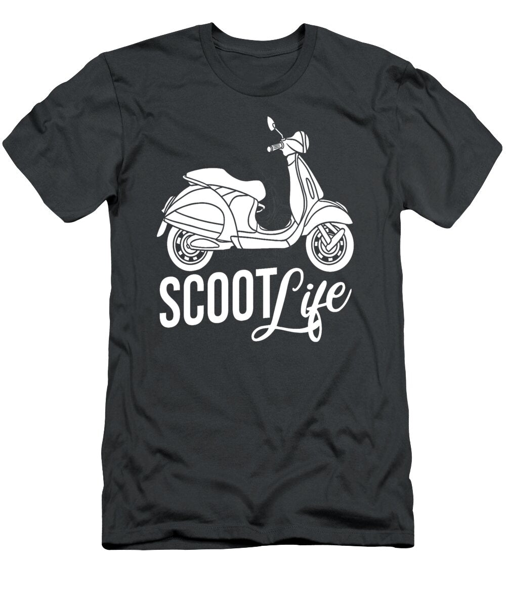 Scoot Life Moped Scooter Gift Motor Rider Liam Annale T-Shirt