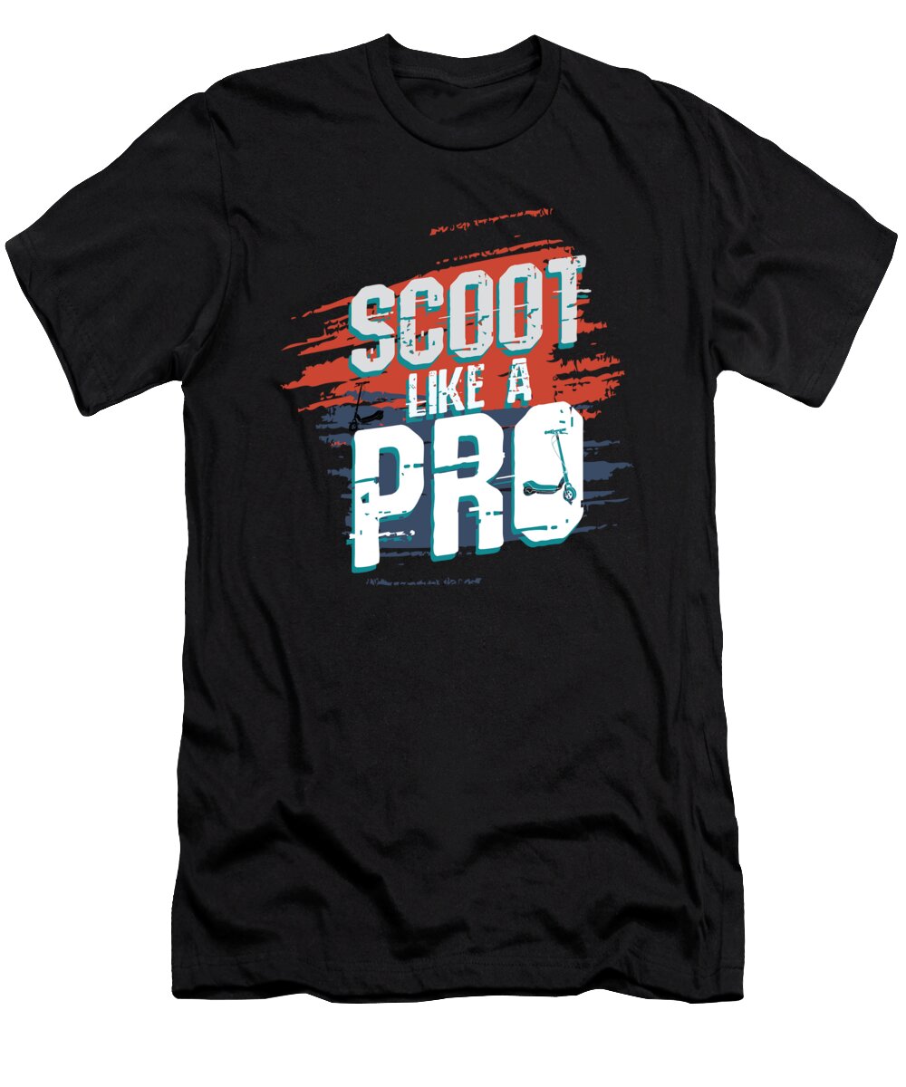 Scoot Like a Pro Scooter Mooon T-Shirt