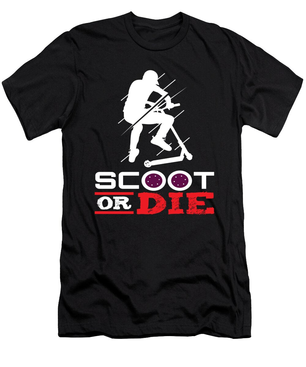 Scoot or Die Electric Scooter Scooter Moon T-Shirt