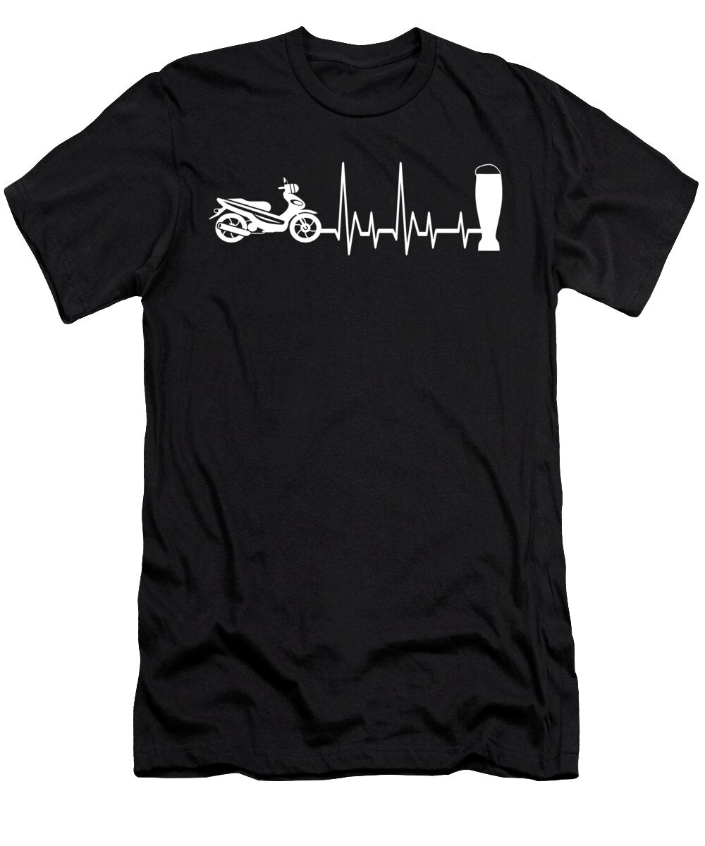 Scooter and Beer Steven Zimmer T-Shirt