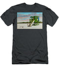 Scooter At the Magical Green Lifeguard Stand on Siesta Key Lloyd Dobson T-Shirt