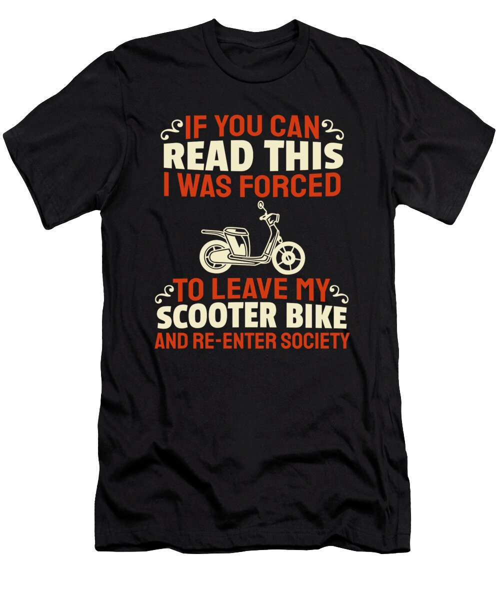 Scooter Bike Scoot Moped Crazy Squirrel T-Shirt