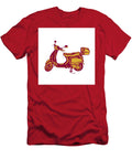 Scooter Bike Side Vintage Woodcut Aloysius Patrimonio T-Shirt