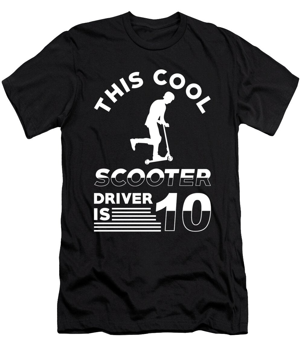 Scooter Birthday 10 Years Old Manuel Schmucker T-Shirt