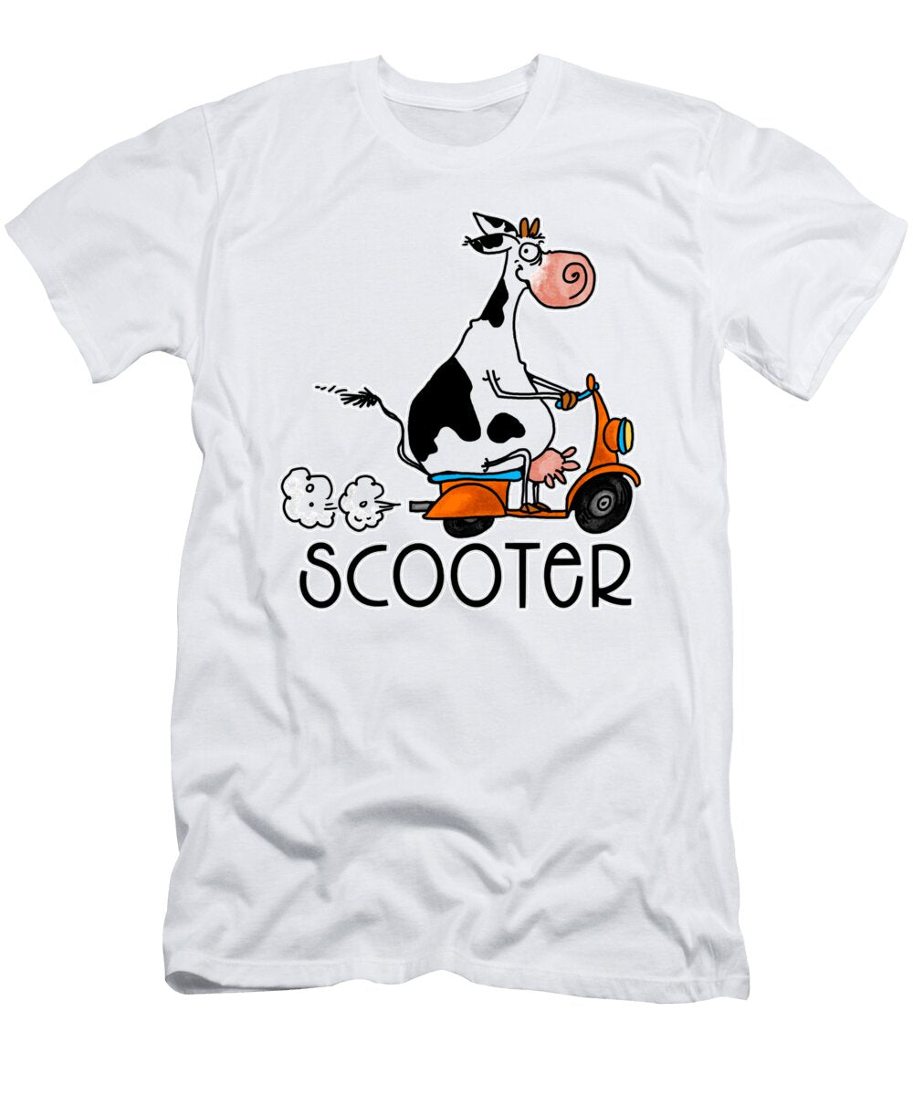 Scooter Cow Brown Turner T-Shirt