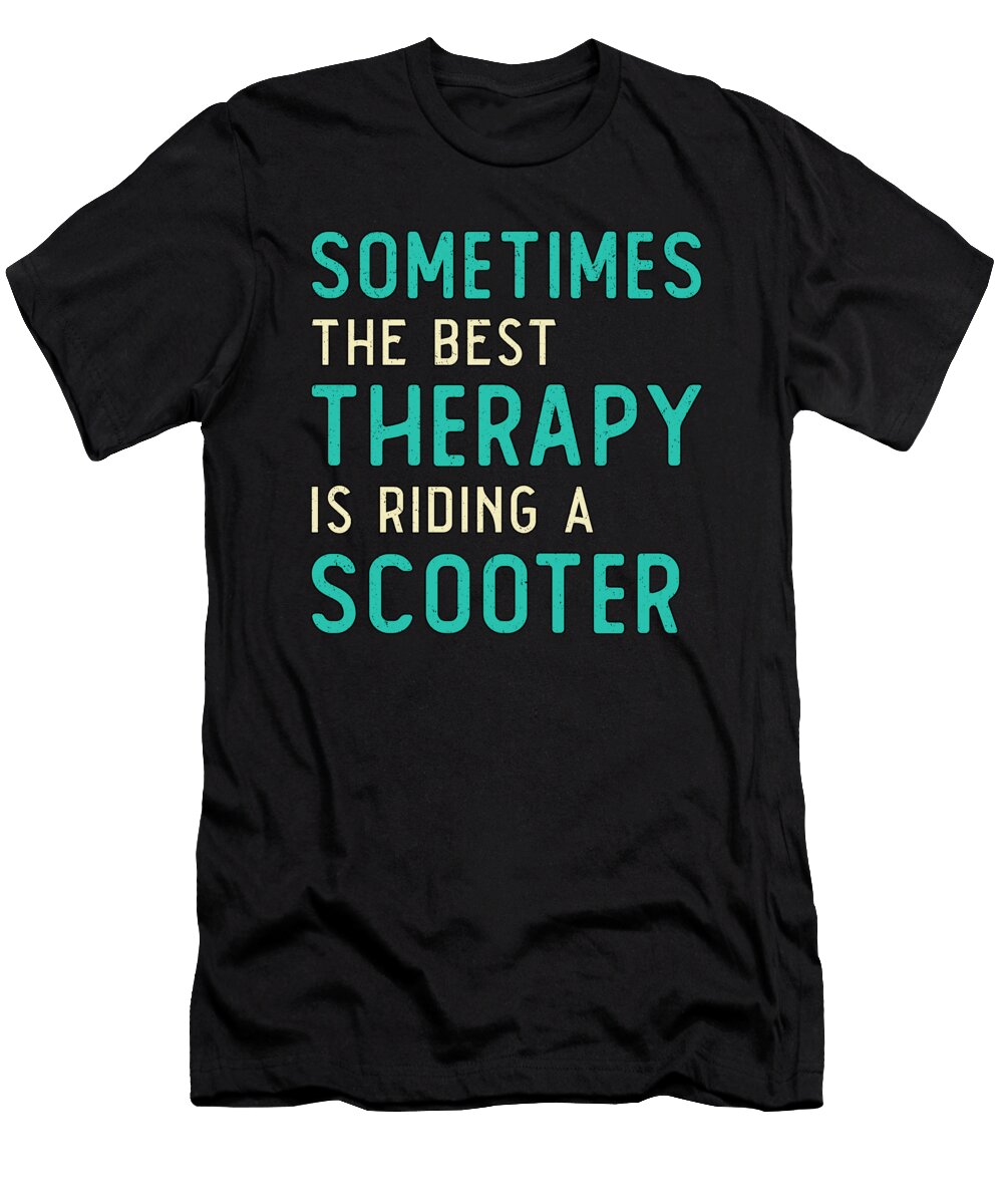 Scooter Driver Best Therapy Stunt Retro Vintage Tshirtconcepts Marvin Poppe T-Shirt