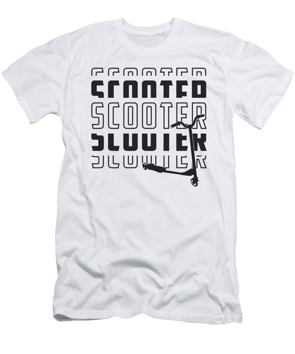 Scooter Driver E Scooter Escooter Vintage Retro Tshirtconcepts Marvin Poppe T-Shirt
