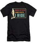 Scooter Driver I Ride Escooter Stunt Retro Vintage Tshirtconcepts Marvin Poppe T-Shirt