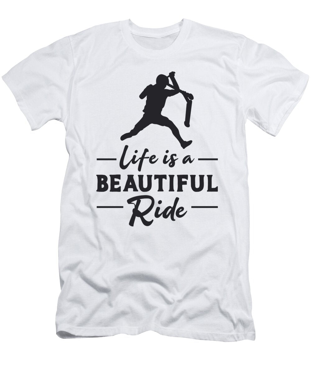 Scooter Driver Life Is a Beautiful Ride Retro Tshirtconcepts Marvin Poppe T-Shirt