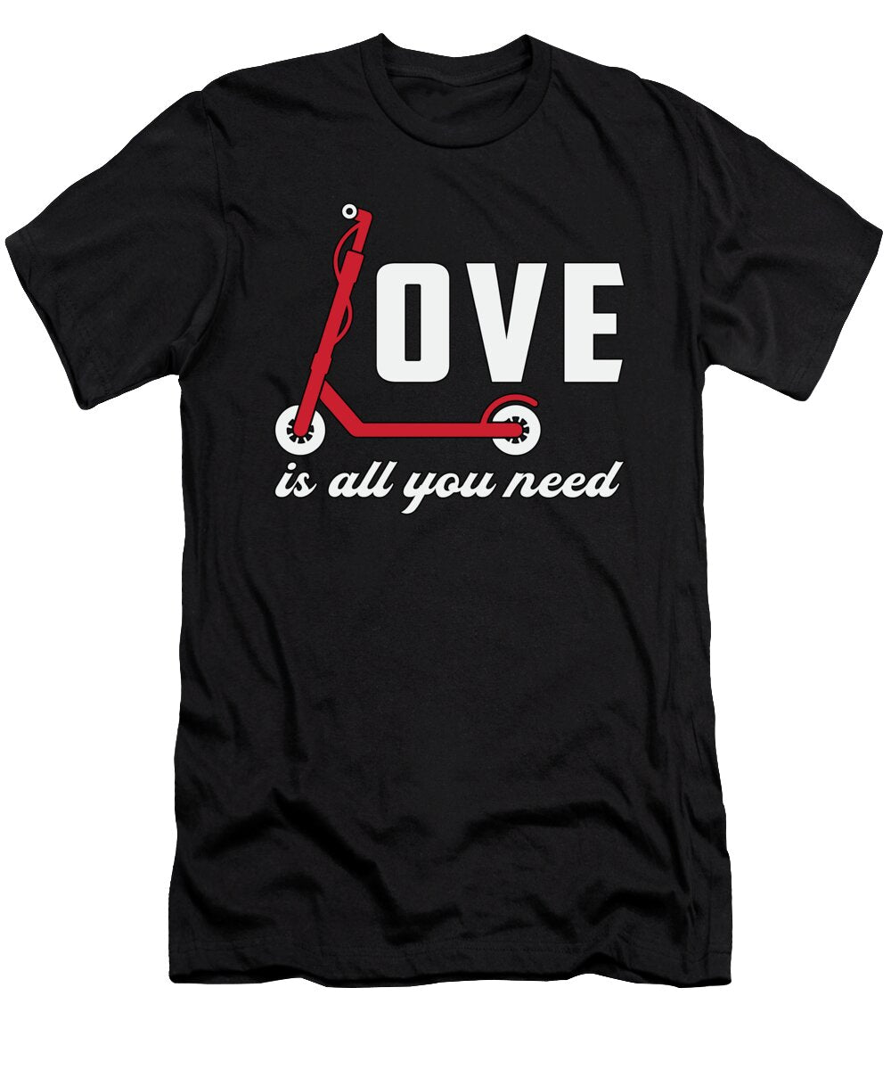 Scooter Driver Love Is All You Need Stunt Vintage Tshirtconcepts Marvin Poppe T-Shirt