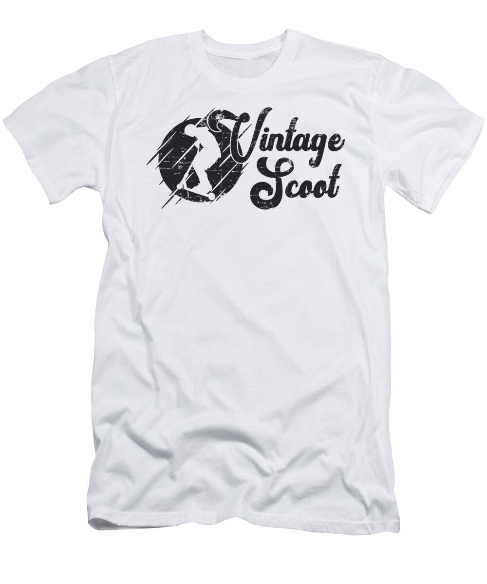 Scooter Driver Vintage Scoot Escooter Stunt Funny Tshirtconcepts Marvin Poppe T-Shirt
