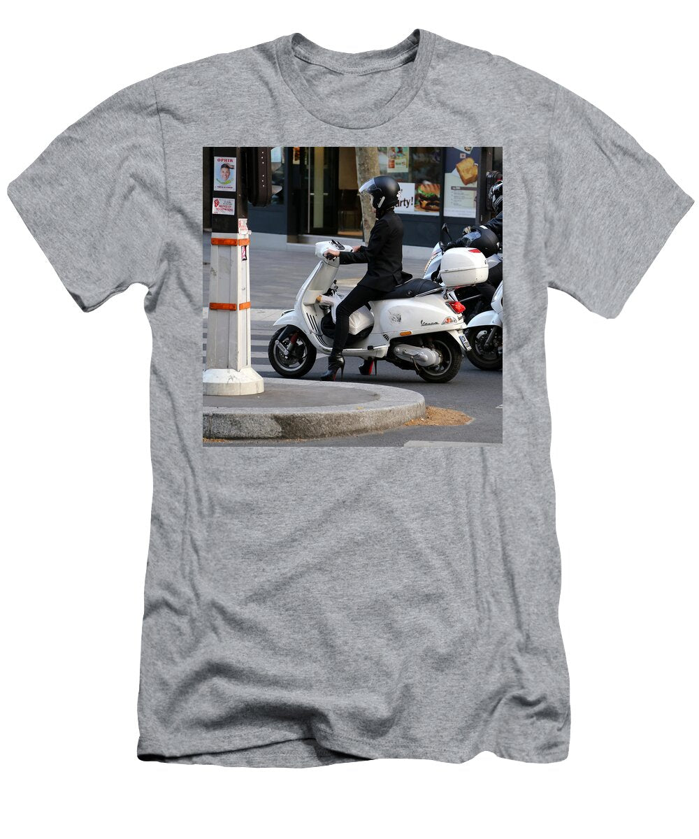 Scooter Girl Paris 1 Andrew Fare T-Shirt