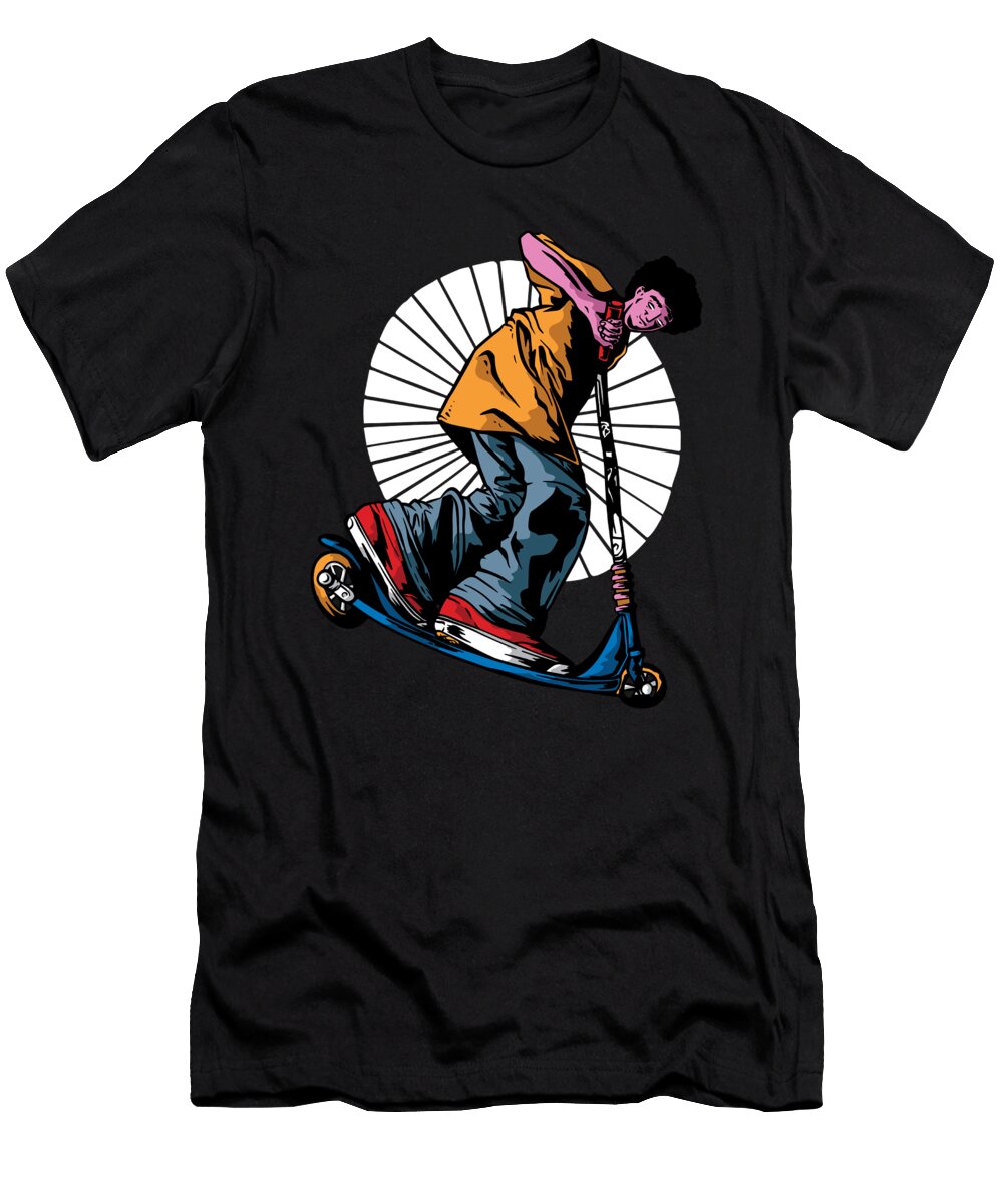 Scooter Guy Awesome Streetwear Scooting Designed By Vexels T-Shirt