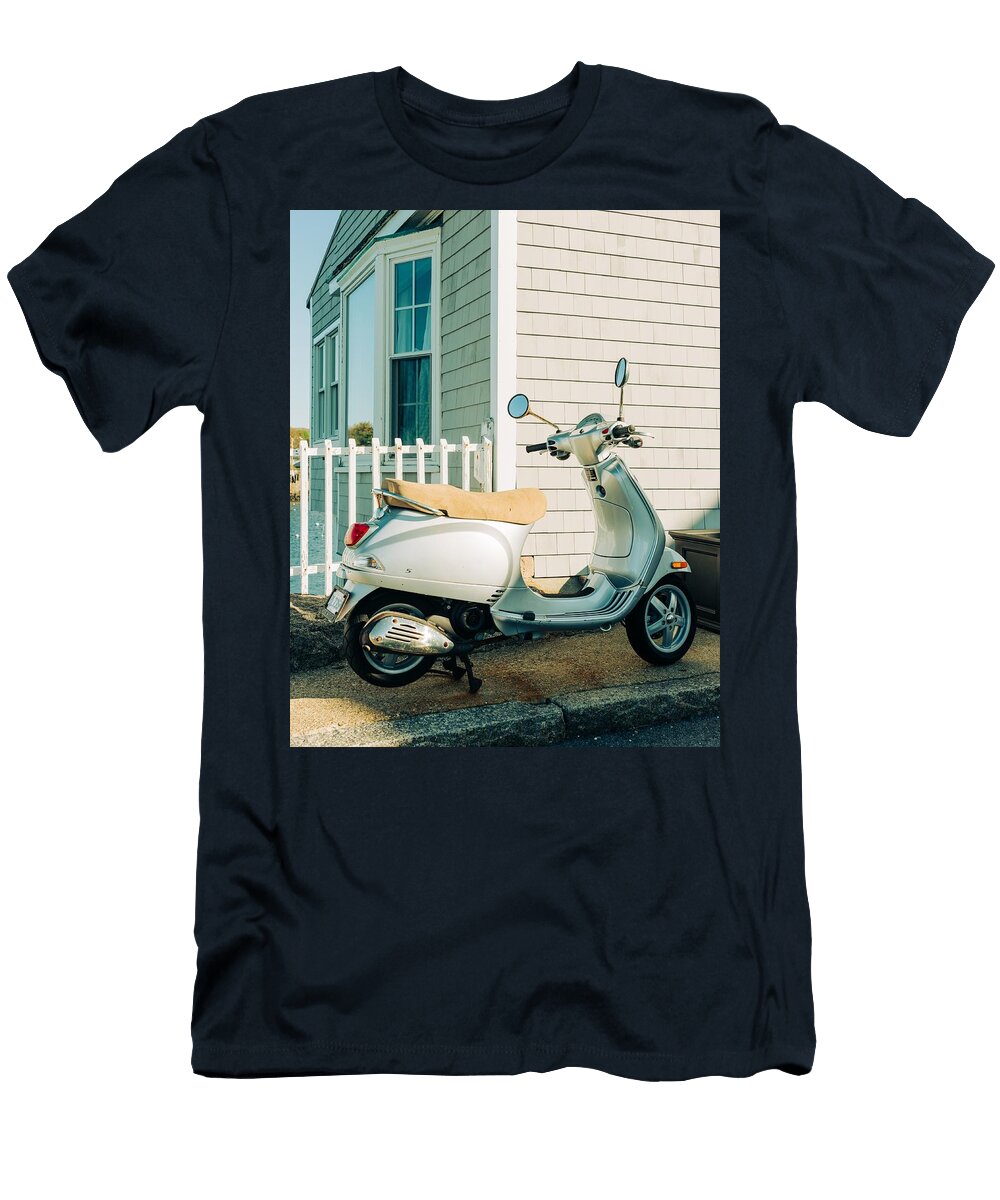 Scooter in Rockport Jon Bilous T-Shirt