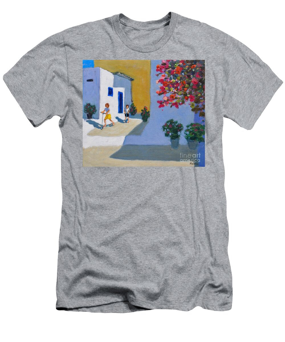 Scooter Kids Symi Greek Islands 2018 Andrew Macara T-Shirt