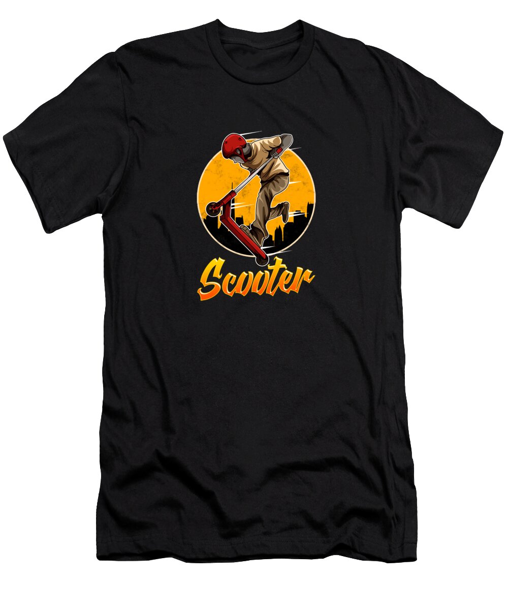 Scooter Obsessed Scootering Lover Joe Charles T-Shirt