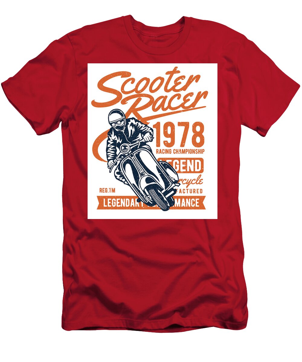 Scooter Racer Long Shot T-Shirt