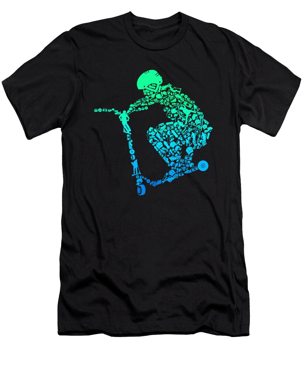 Scooter Stunt Gift for Boys Youth 1 T-Shirt