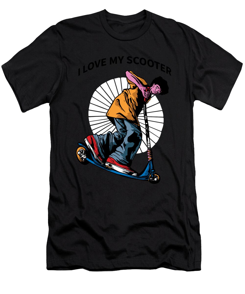 Scooter Stunt Stunts Kick Scooter Gift Martin Perzul T-Shirt