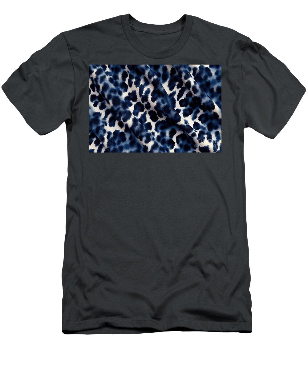 Seamless Indigo Blue Animal Print Paper Fabric N Akkash T-Shirt