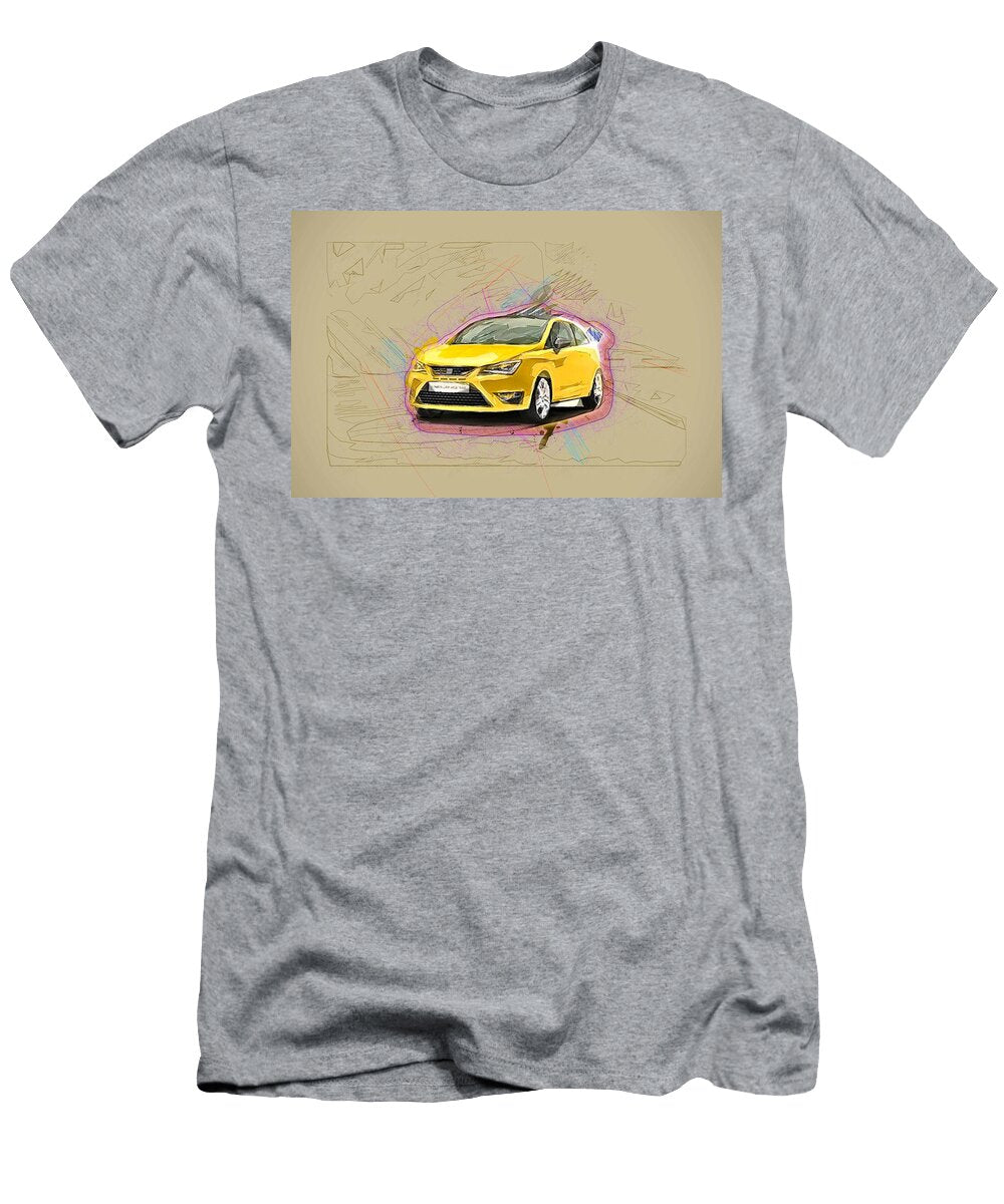 Seat Ibiza Cupra 2017 Concept Yellow Hatchback Ola Kunde T-Shirt