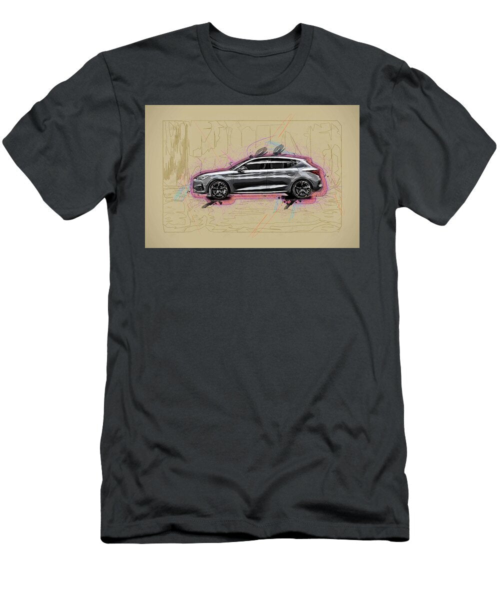 Seat Leon Cupra 2020 Side Exterior Gray Hatchback New Spanish Cars Ola Kunde T-Shirt