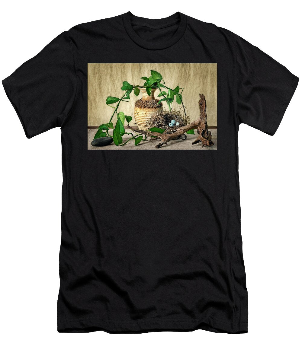 Secret Places Still Life with Nest Nikolyn Mcdonald T-Shirt