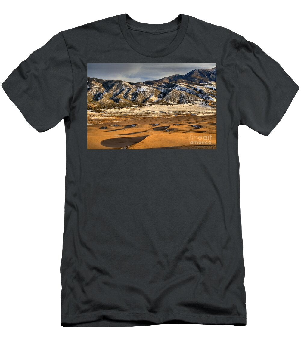 Shadows in the Great Sand Dunes Adam Jewell T-Shirt