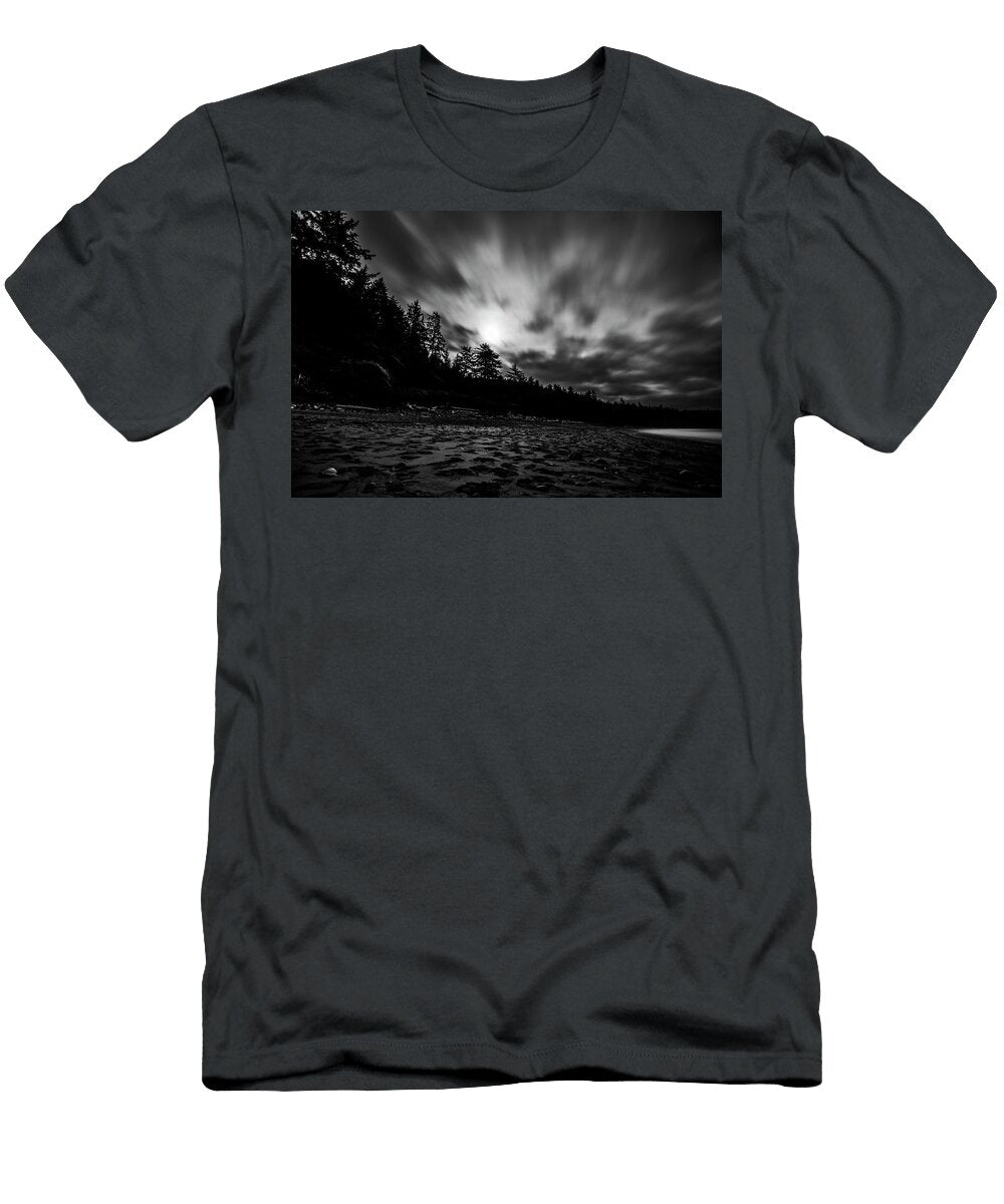 Shi Shi Beach Black and White Pelo Blanco Photo T-Shirt