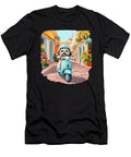 Shih Tuz Dog Riding Scooter European City Yah Lishr T-Shirt