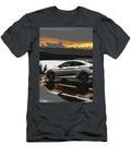Silver Car Reflecting in Water At Sunset Destiney Sullivan T-Shirt