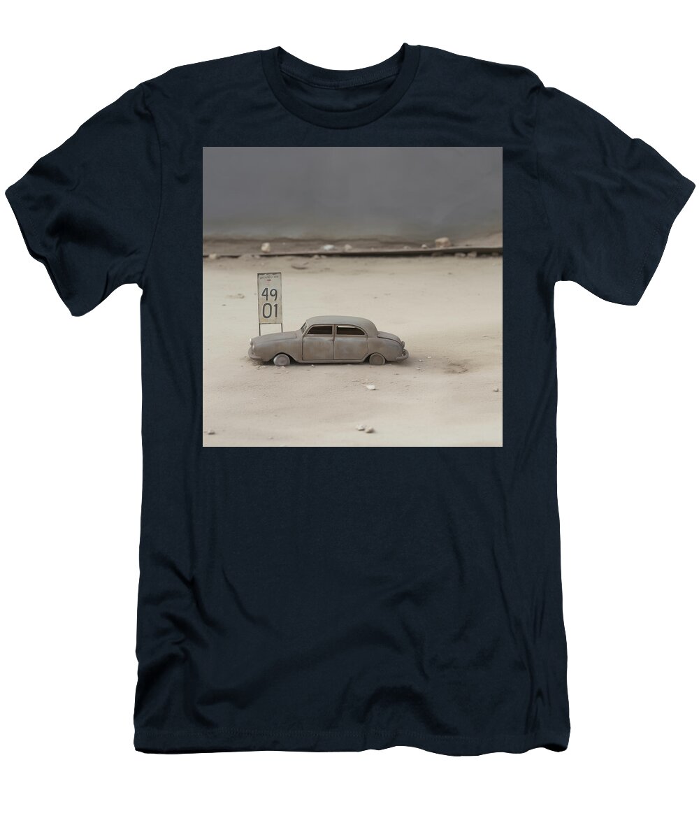 Silver Tin Toy Sedan with No Tires Yo Pedro T-Shirt