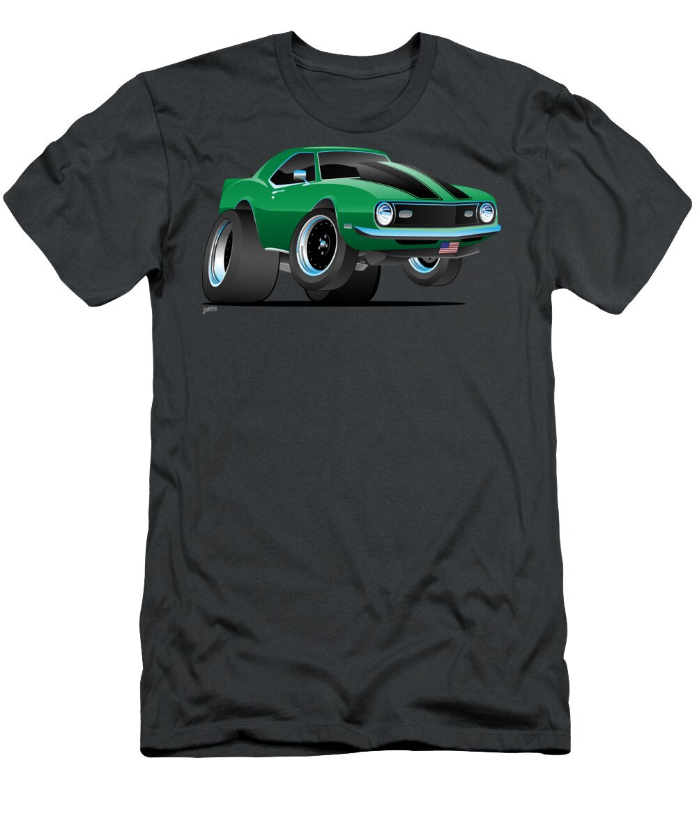 Sixities Classic Muscle Car Cartoon Jeff Hobrath T-Shirt