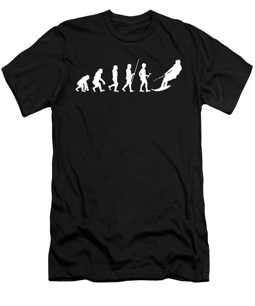 Skier Motorboat Water Sports Waterskier Skiing Water Skiing Evolution Gift Thomas Larch T-Shirt