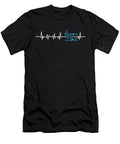 Skiing Motorboat Water Sports Waterskier Ocean Waterski Heartbeat Skiing Gift Thomas Larch T-Shirt