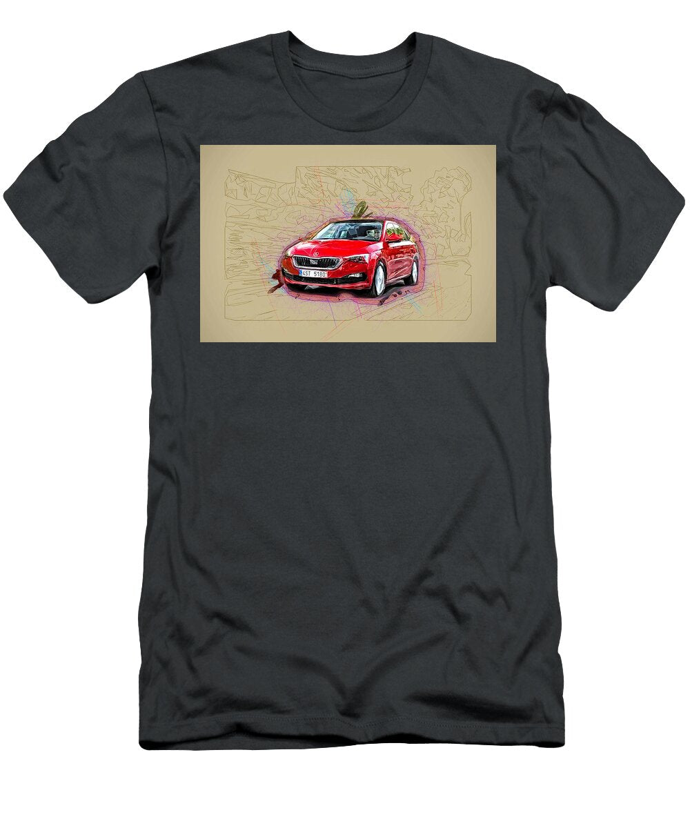 Skoda Scala 2020 Exterior Red Hatchback New Czech Cars Ola Kunde T-Shirt