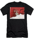 Sled on Red Nikolyn Mcdonald T-Shirt