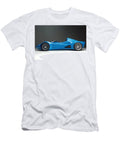 Sleek Blue Futuristic Car Evie Carrier T-Shirt