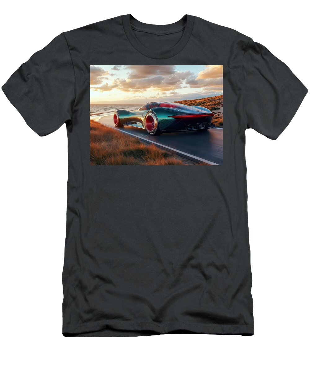 Sleek Concept Car By the Coast Evie Carrier T-Shirt