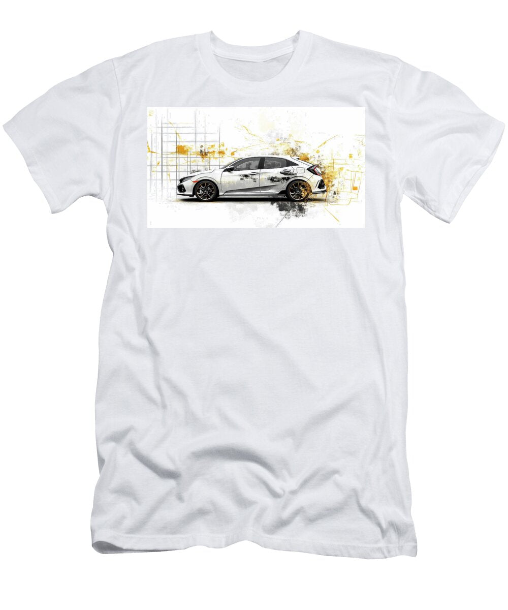 Sleek Honda Civic Hatchback Car Donato Williamson T-Shirt